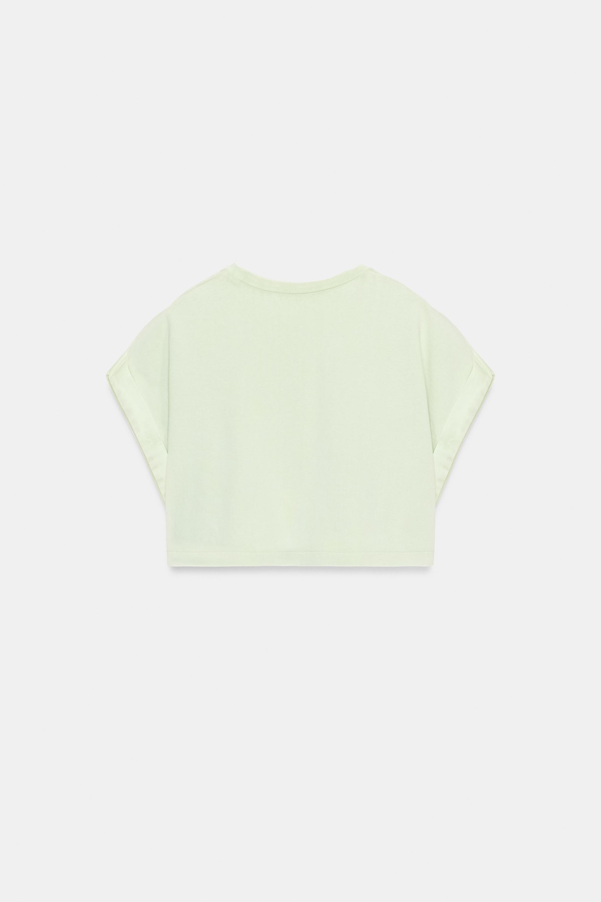 COMBINATION CROPPED T-SHIRT