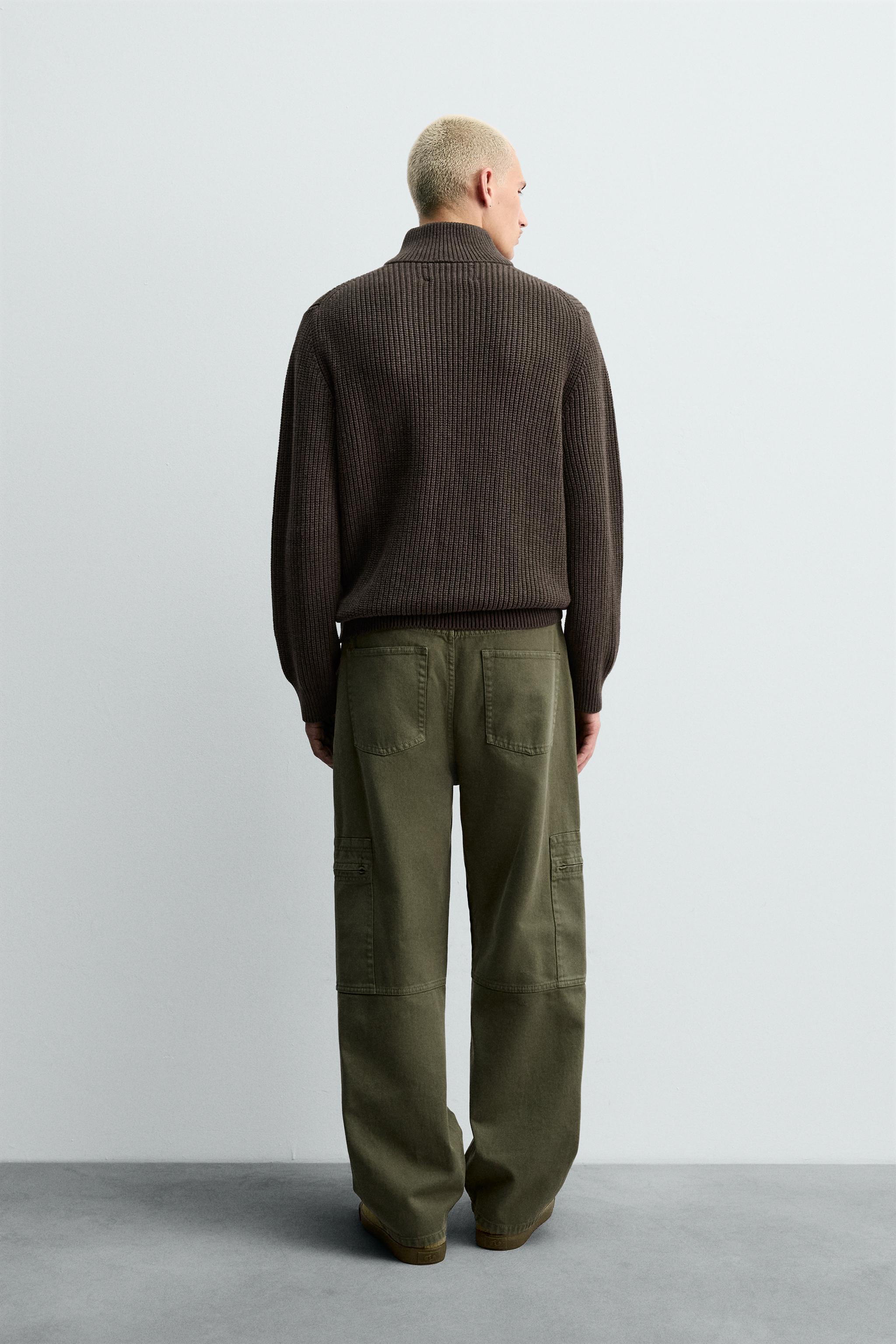 WASHED RELAXED FIT CARGO PANTS