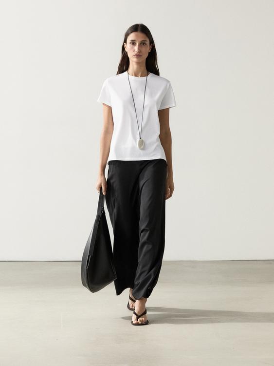 100% cotton short sleeve knit T-shirt from Zara - $60