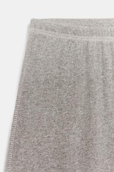 PANTALON LARGE FLUIDE - Gris chiné de Zara - Image 5