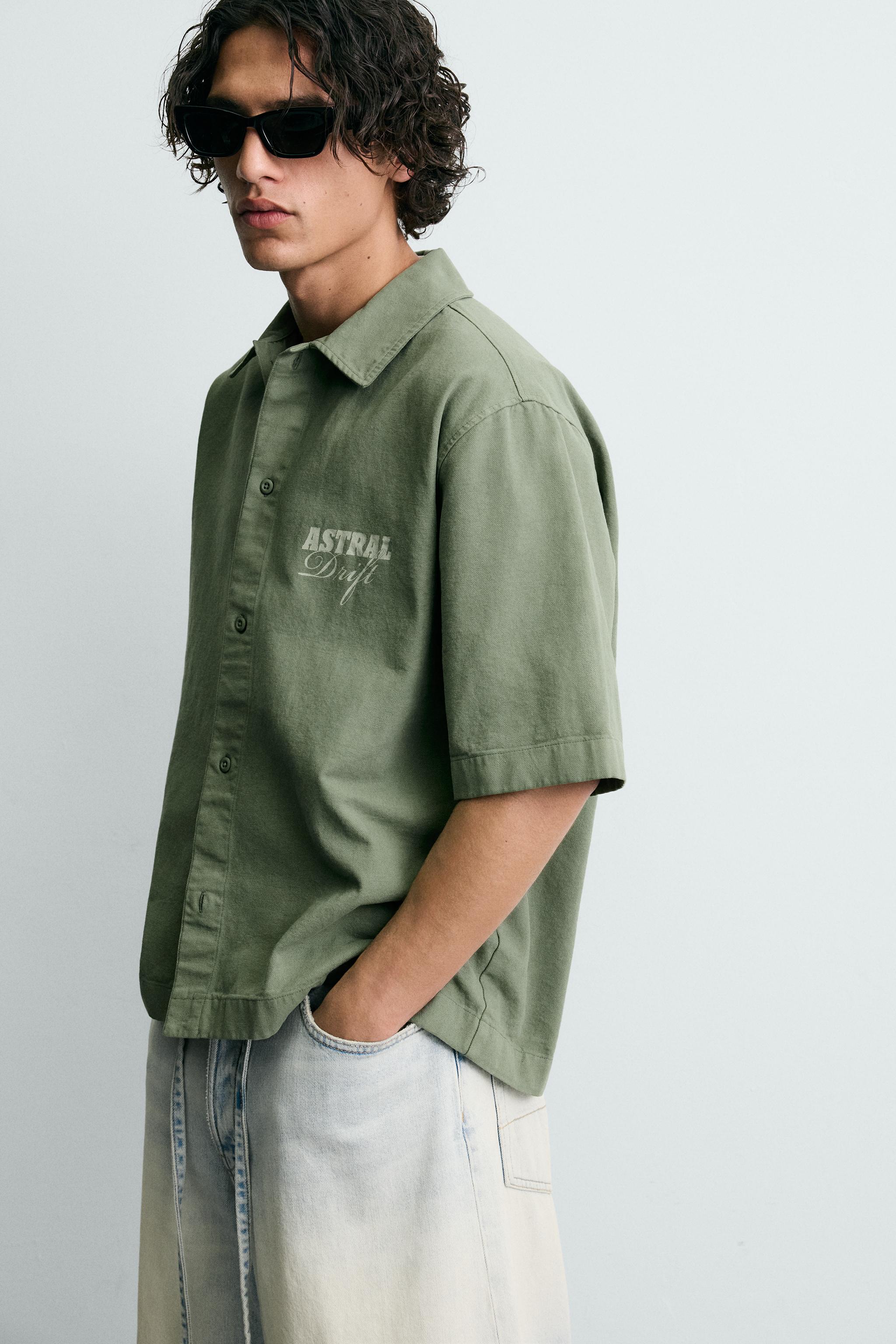 WASHED PRINTED SHIRT
