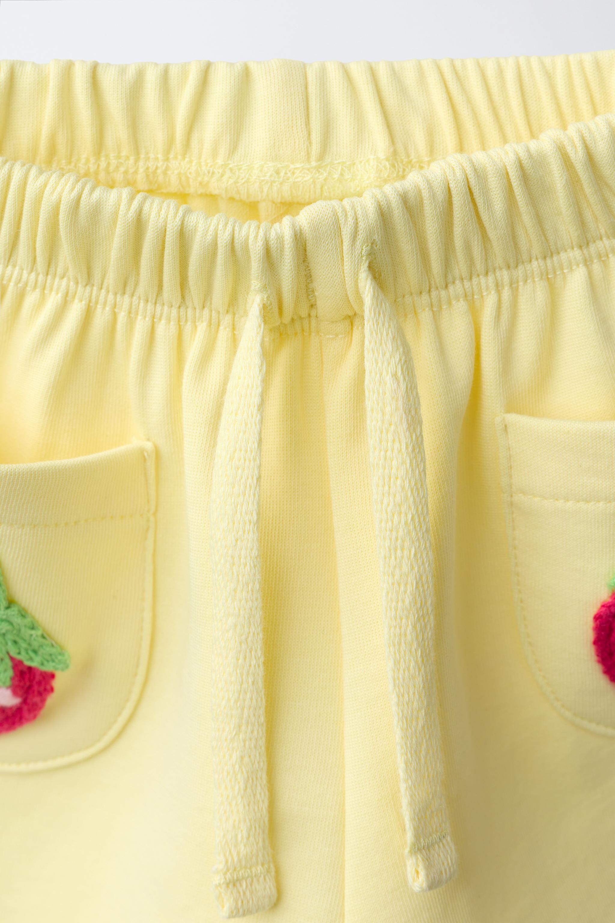INTERLOCK FRUIT CROCHET SHORTS