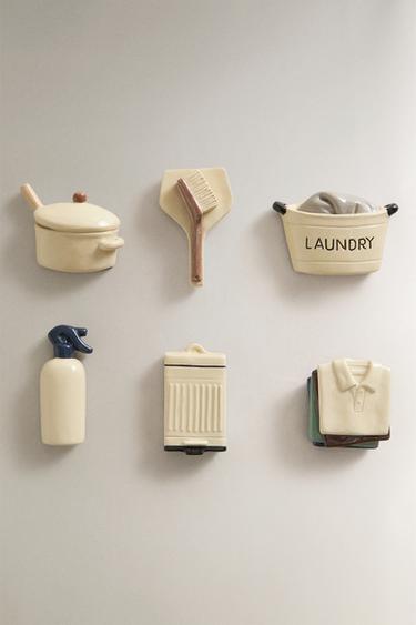 AIMANTS BUANDERIE (LOT DE 6) - Crème de Zara - Image 0