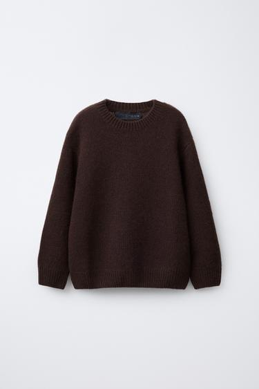 Zara 100% CASHMERE SWEATER - Brown