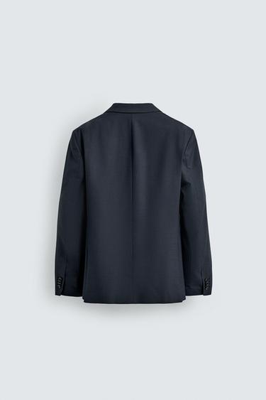 CHECK SUIT BLAZER - Blue by Zara - Image 6