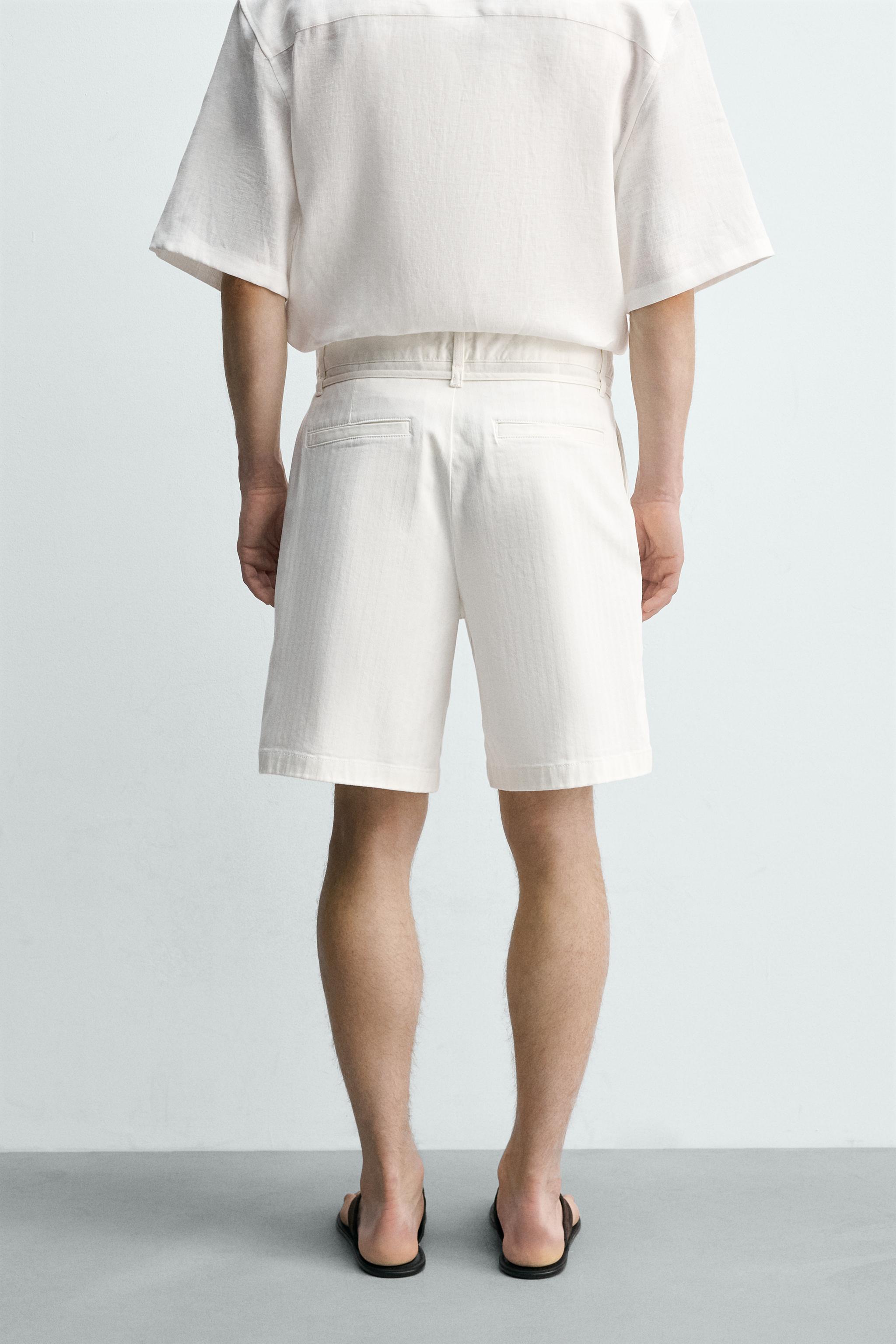 BERMUDA RELAXED FIT À PINCES