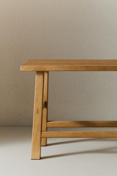 BANC EN BOIS D'ORME - Beige clair de Zara - Image 6