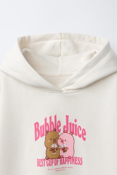 SWEAT À CAPUCHE CAPIBARA CAPYFUN © - Écru de Zara - Image 2