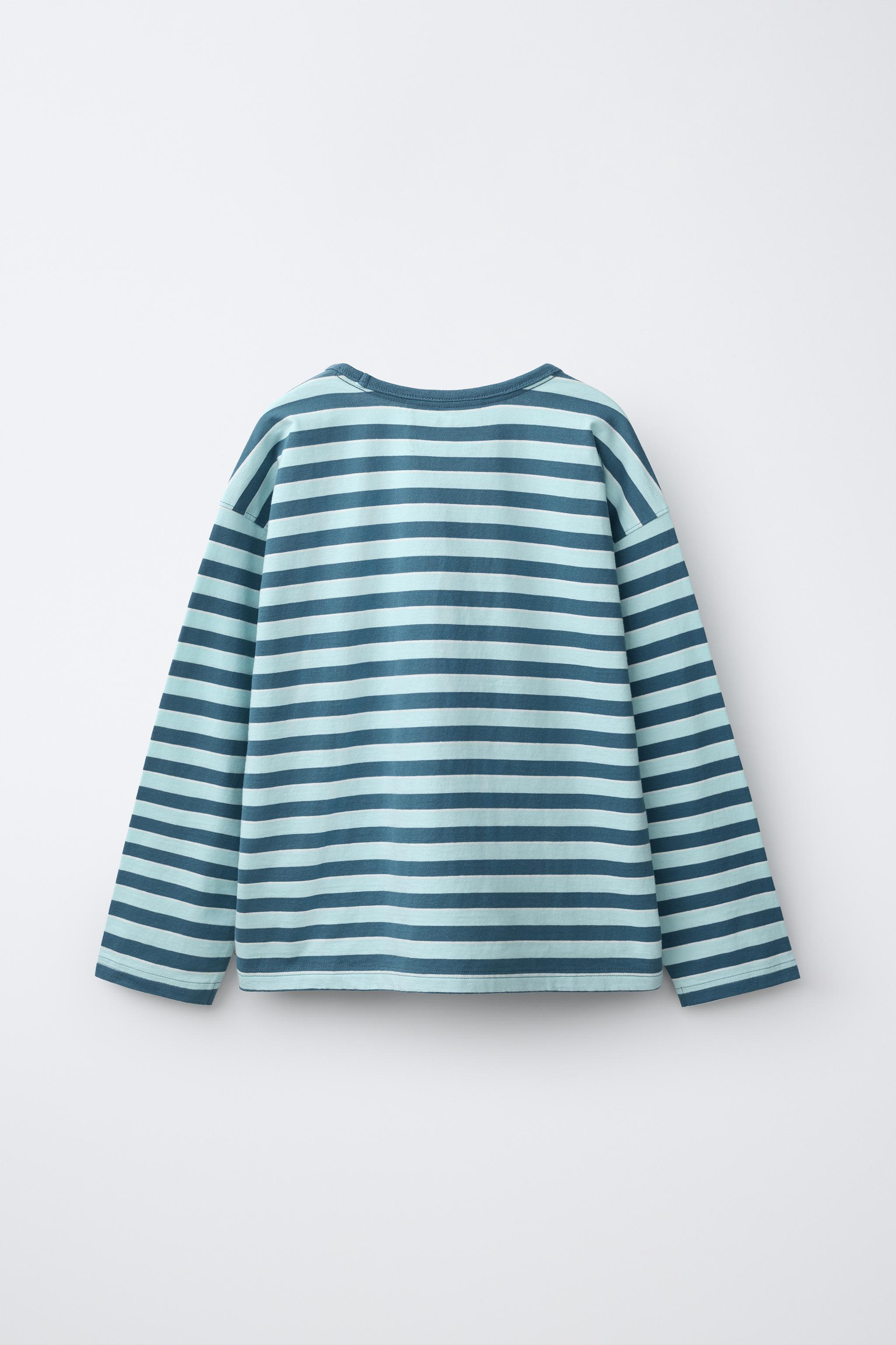 STRIPED PRINT T-SHIRT