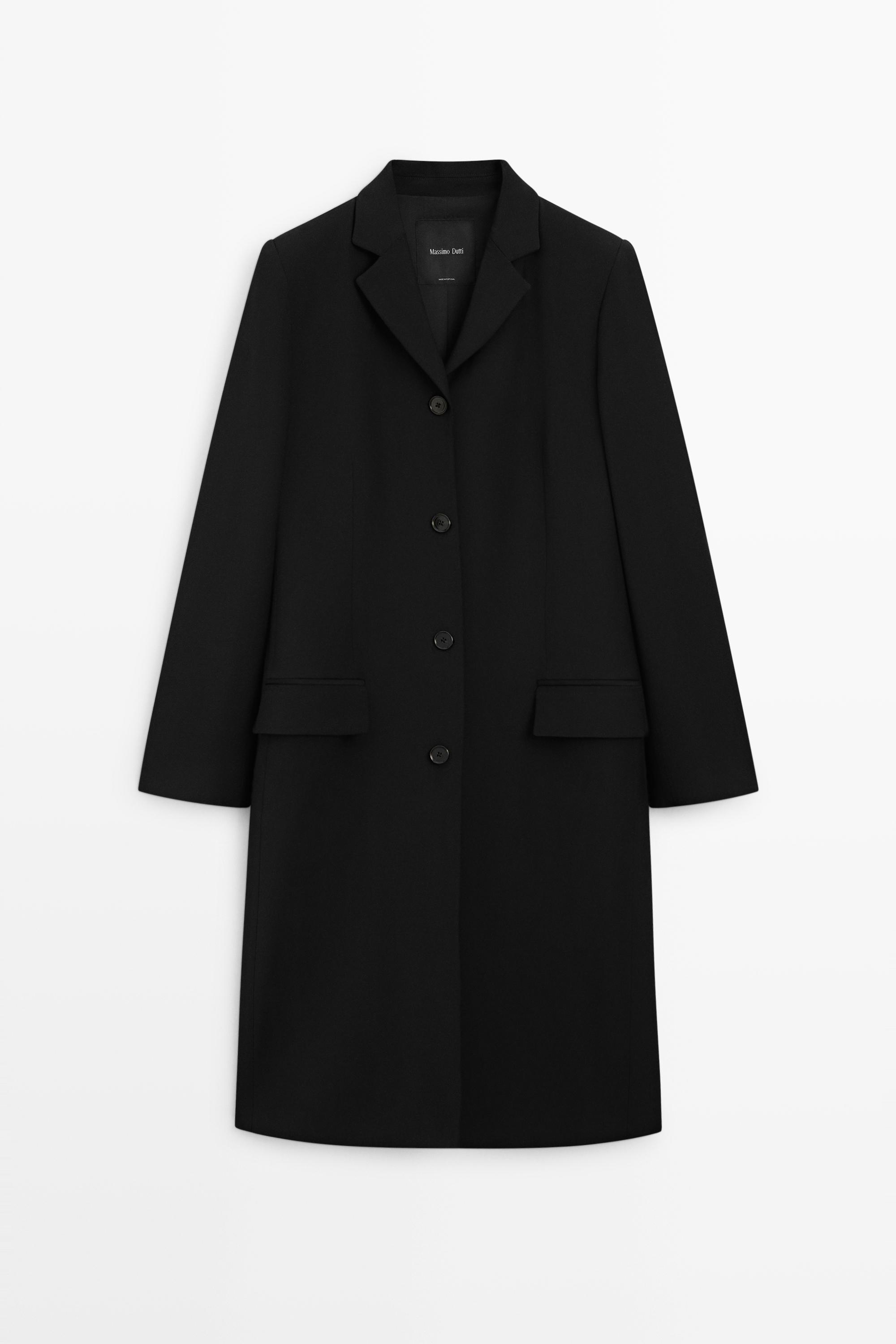 Wool blend coat
