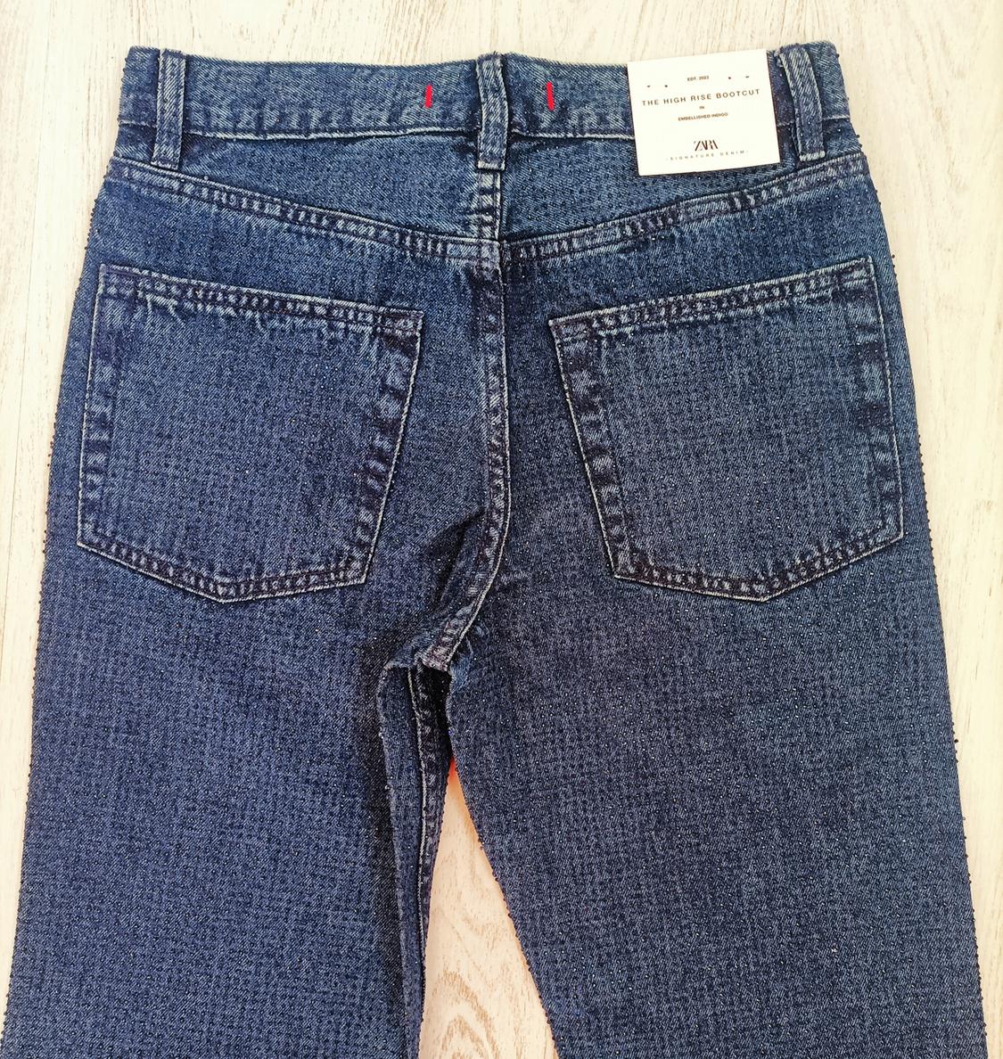ZW COLLECTION BOOTCUT HIGH-WAIST RHINESTONE JEANS - Image 5
