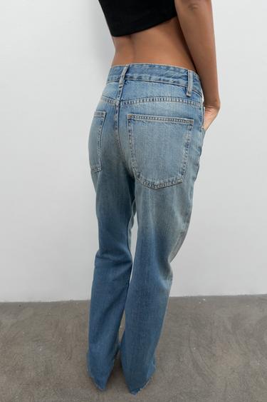 JEAN TRF WIDE LEG TAILLE HAUTE - Bleu de Zara - Image 4