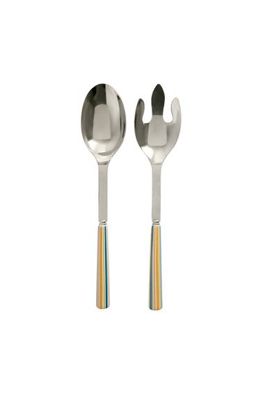 SALAD CUTLERY SET WITH CERAMIC HANDLE (SET OF 2) - صلب الخاص بـ Zara