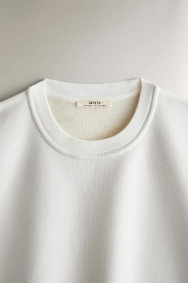 SWEAT MOLLETON - Écru de Zara - Image 1
