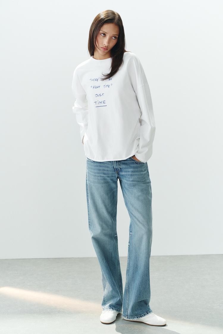 THOMAS LELÚ TEXT oversize T-SHIRT
