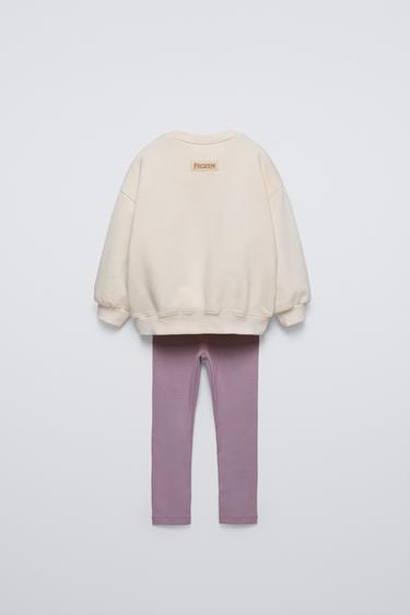 ELSA FROZEN © DISNEY SWEATSHIRT AND LEGGINGS SET - Light mauve by Zara - Image 1