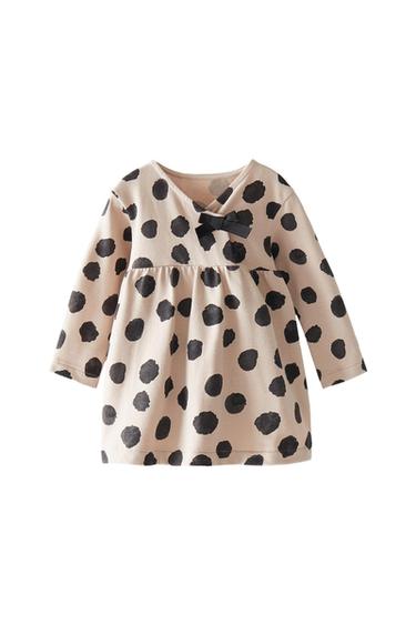 POLKA DOT DRESS WITH BOW
