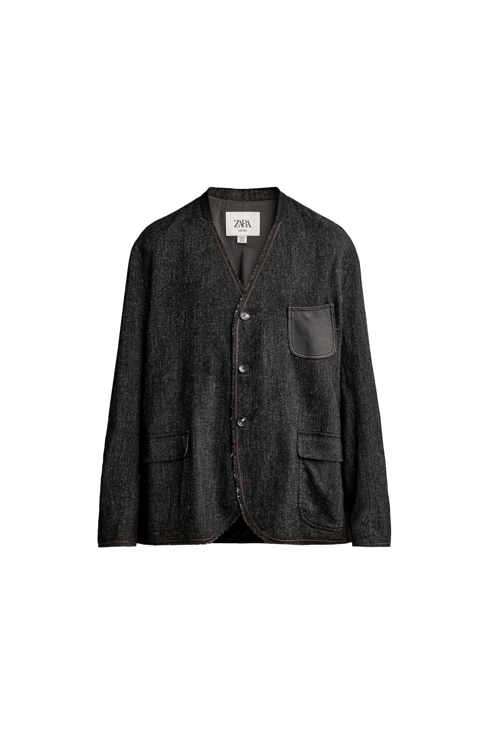 BLAZER SIN SOLAPA RELAXED FIT