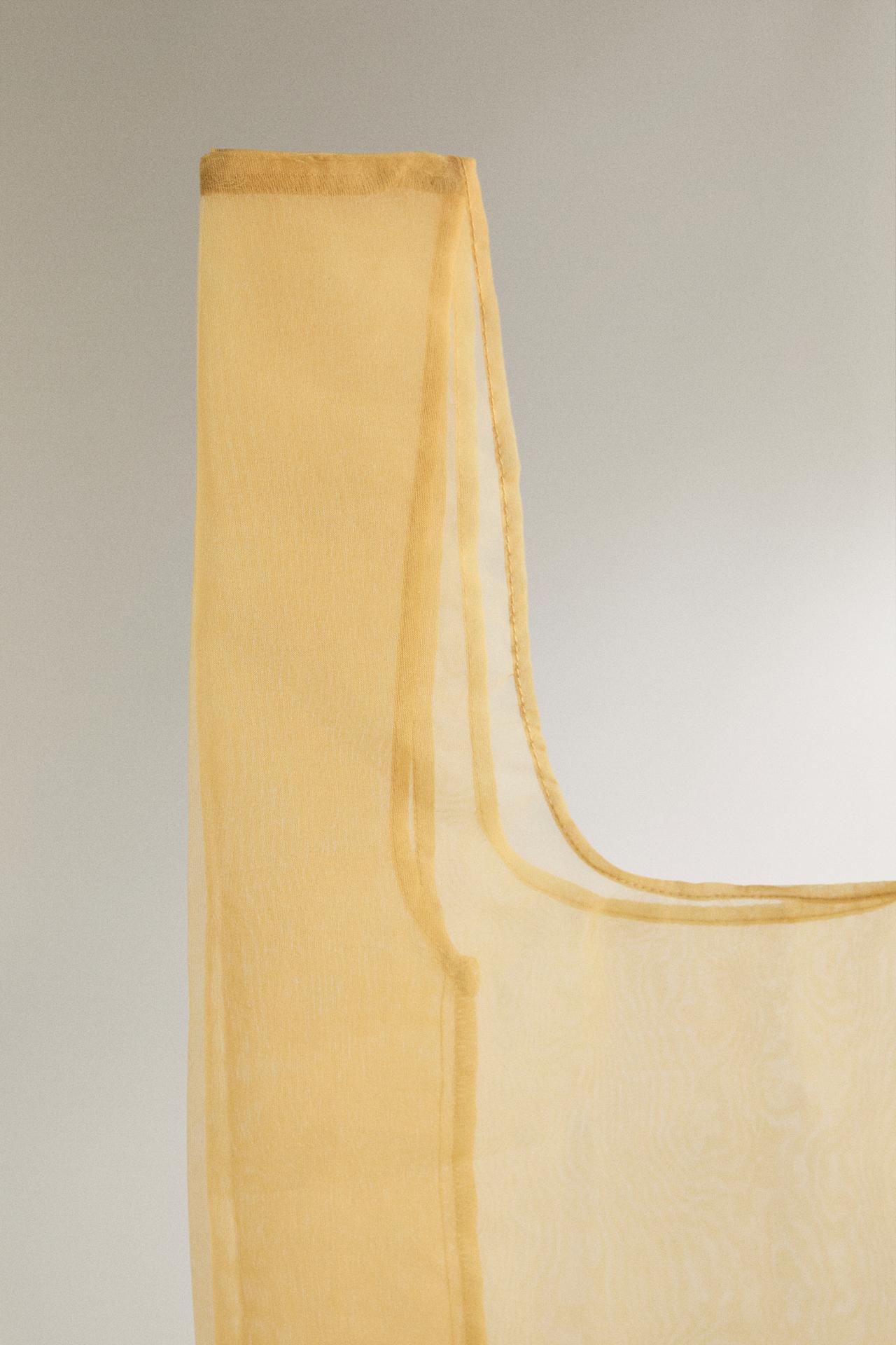 BOAT EMBROIDERED BAG — Yellow