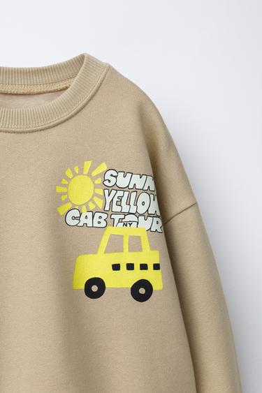 TAXI PRINT SWEATSHIRT - Light beige by Zara - Image 2