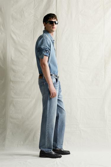 JEANS RELAXED ANKLE FIT - Azul medio de Zara