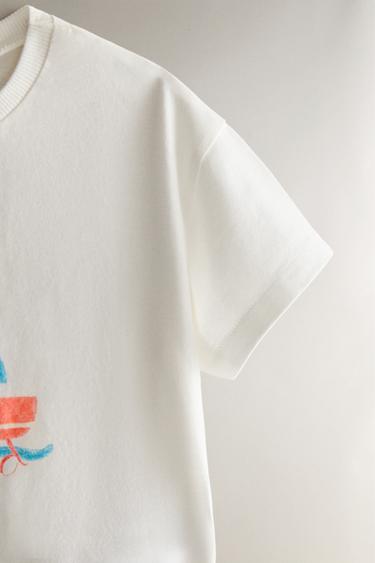 T-SHIRT ENFANT "À BORD" - Blanc cassé de Zara - Image 2