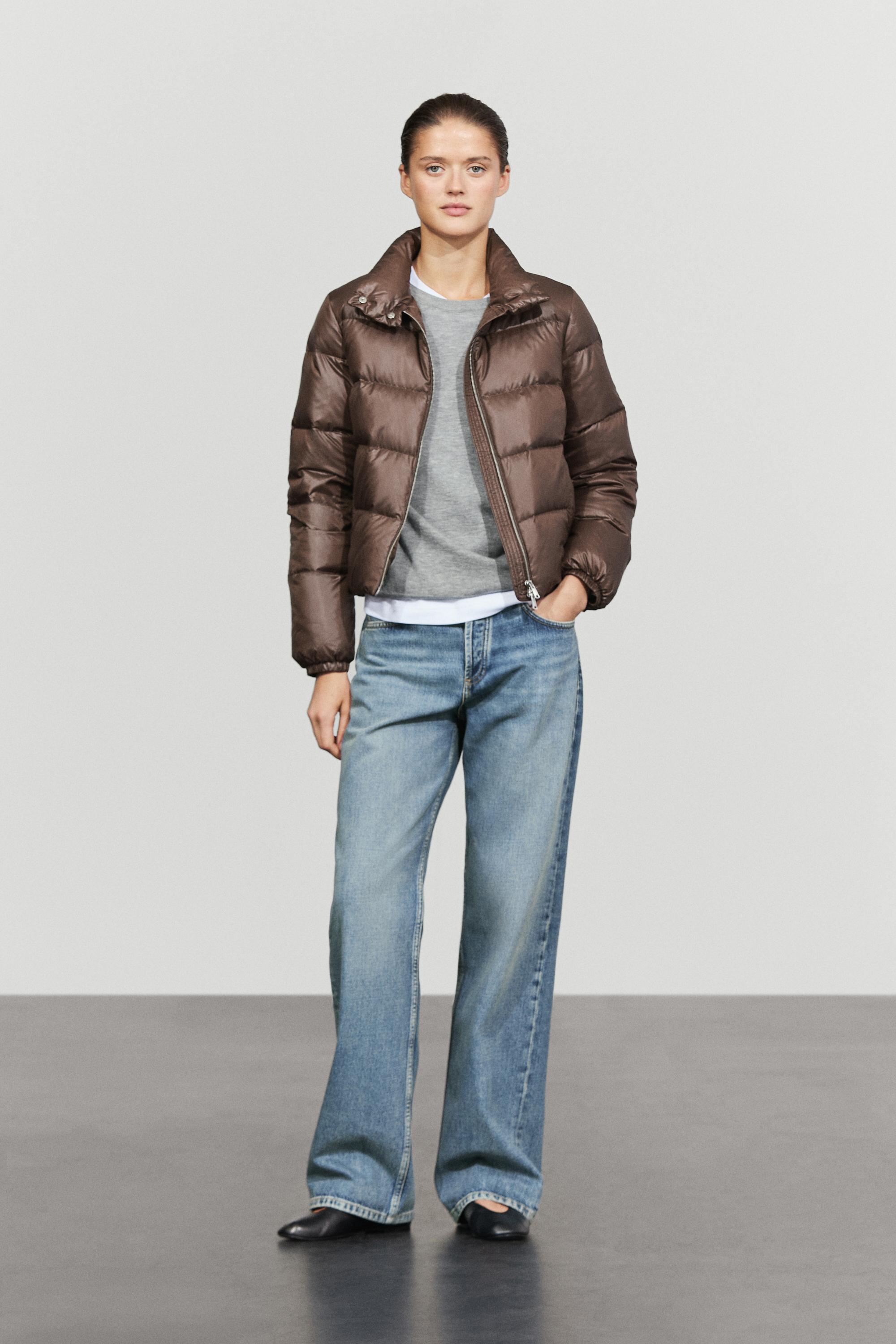 Stand collar down jacket