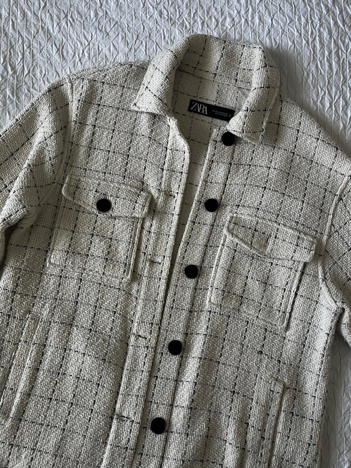 TEXTURED CHECK OVERSHIRT - Image 6