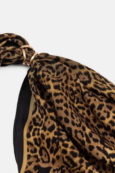 ANIMAL PRINT PAREO SCARF - Leopard by Zara - Image 3