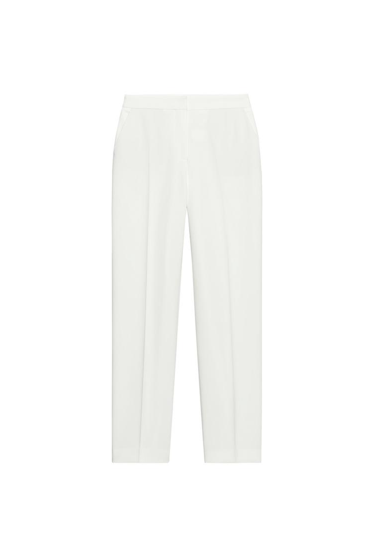 HIGH-WAIST STRAIGHT-LEG TROUSERS