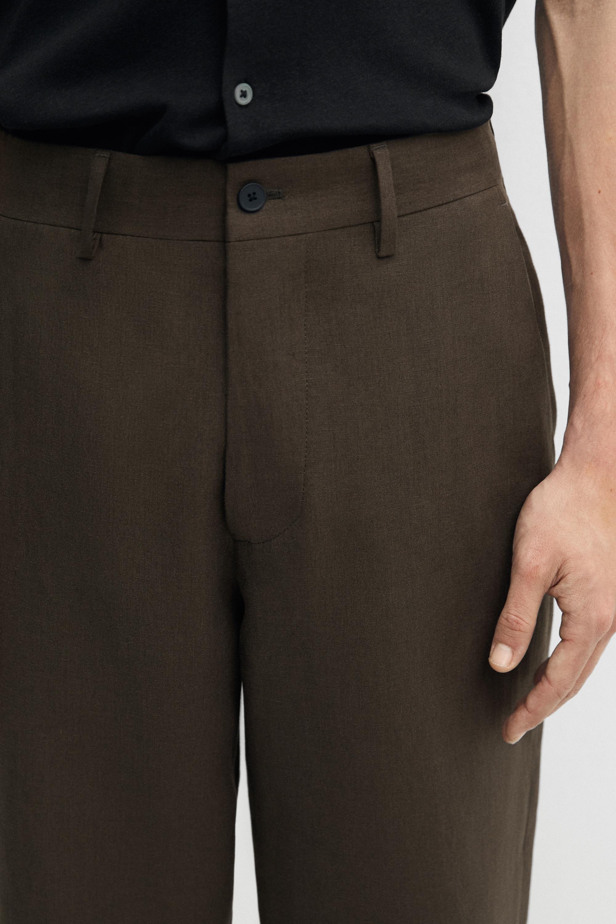 Linen suit trousers