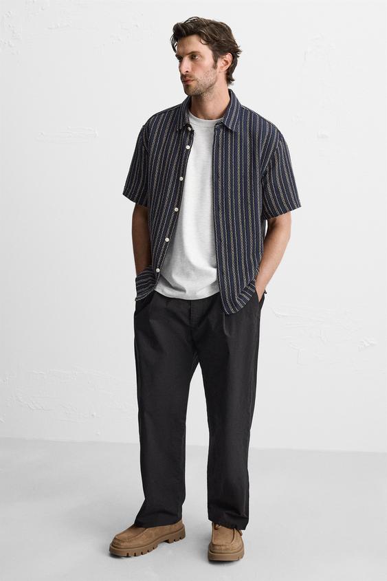 LEATHER ANKLE BOOTS Camel Brown ZARA Spain