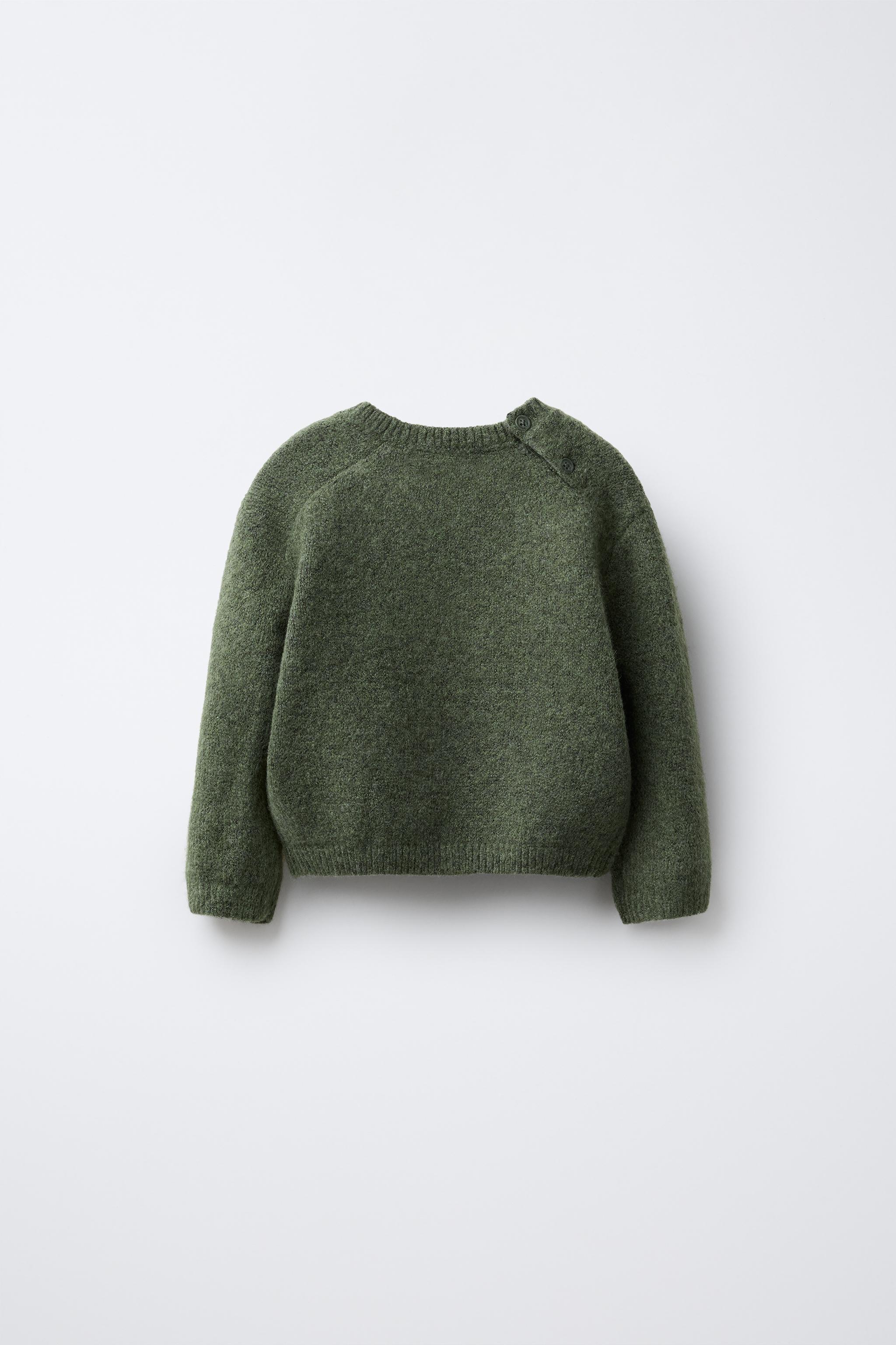 EMBROIDERED TREE KNIT SWEATER