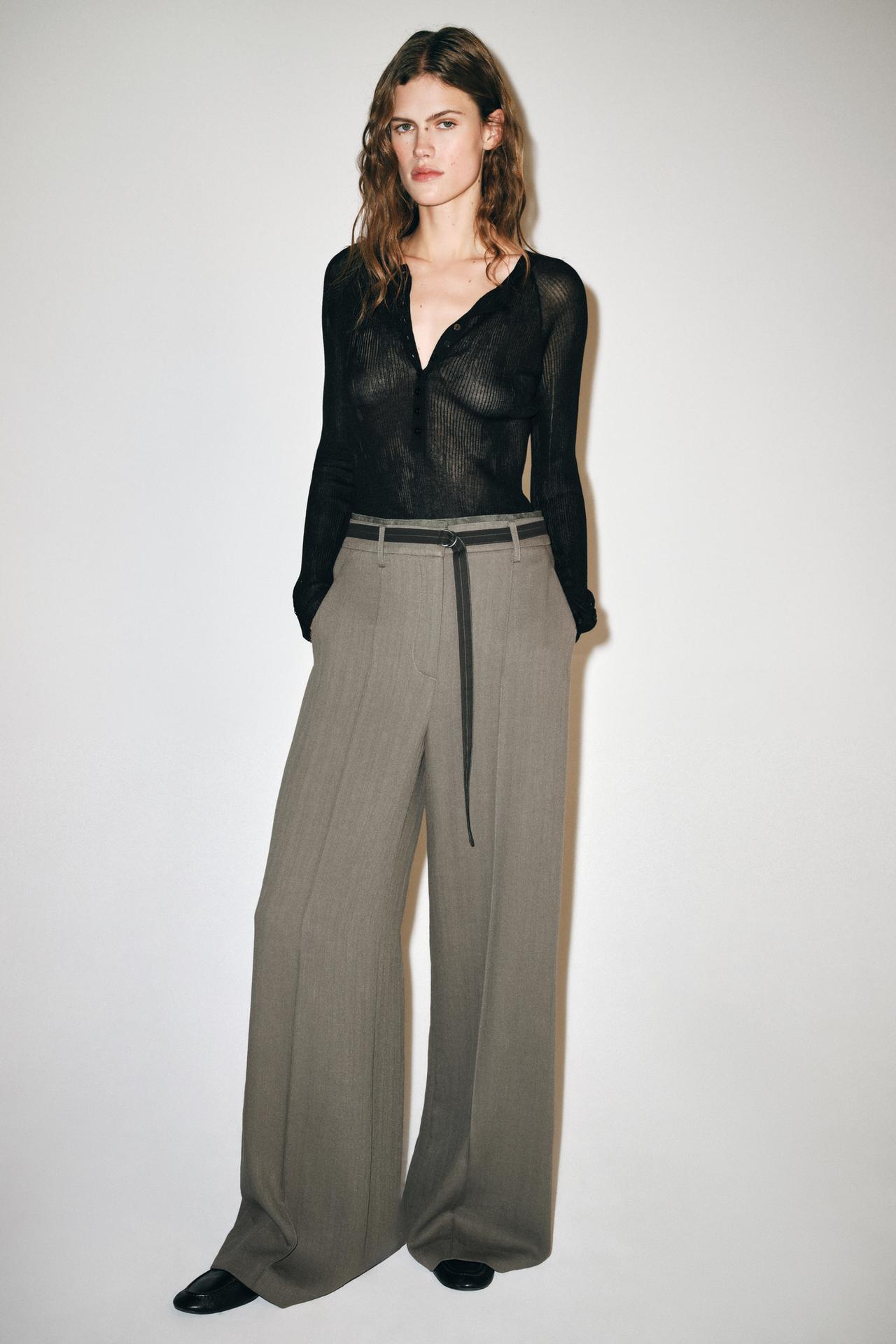 ZW COLLECTION TROUSERS WITH DOUBLE WAISTBAND