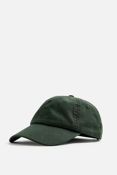 GORRA ESTRUCTURA ALGODÓN - Botella oscuro de Zara
