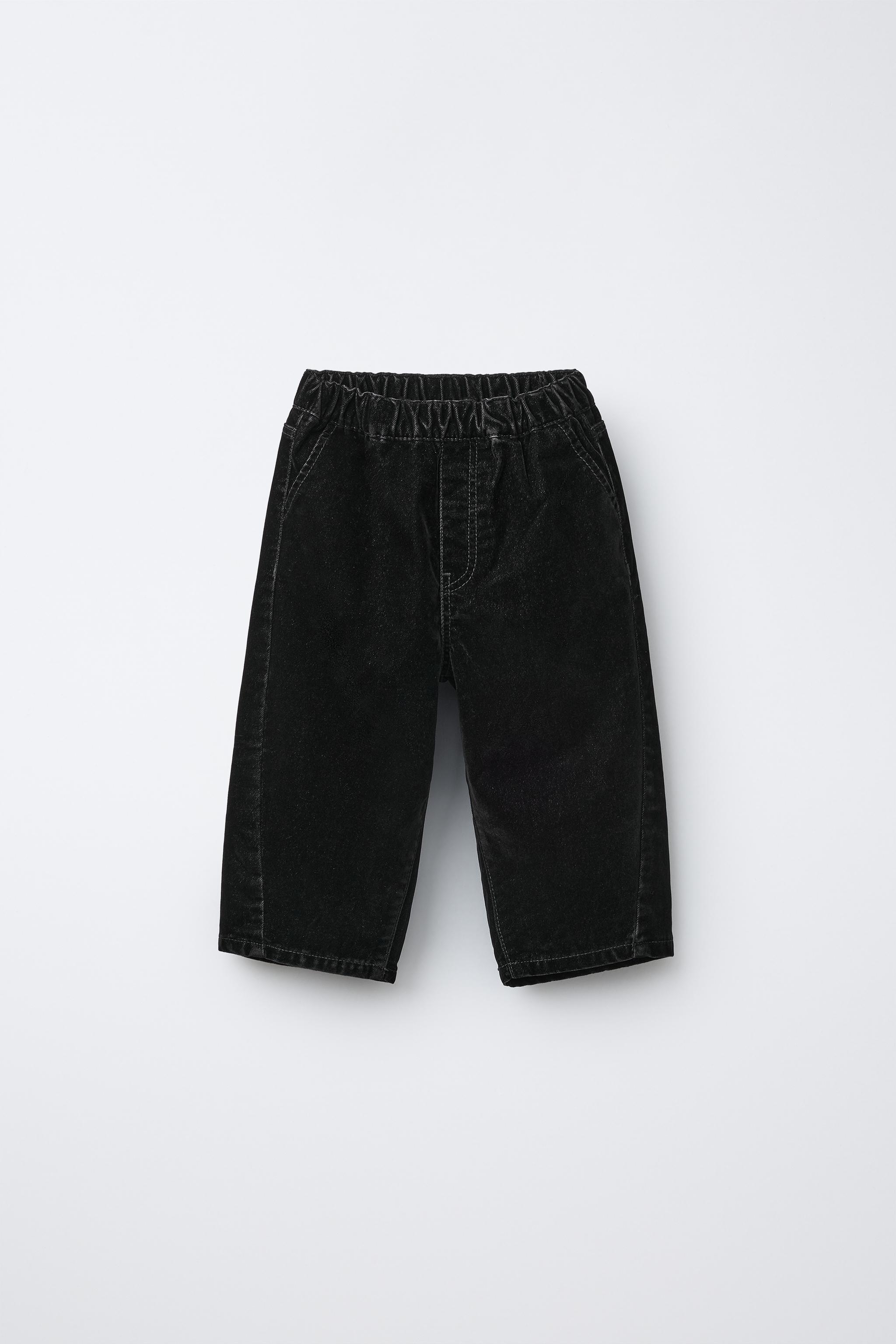 VELVET BAGGY PANTS - Black | ZARA United States