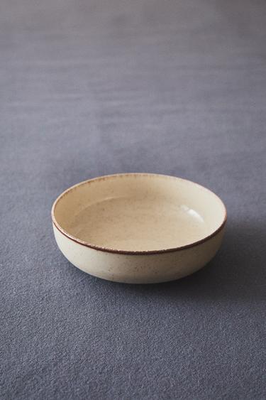 PORCELAIN BOWL WITH ANTIQUE FINISH RIM - Light ecru by Zara - Image 5
