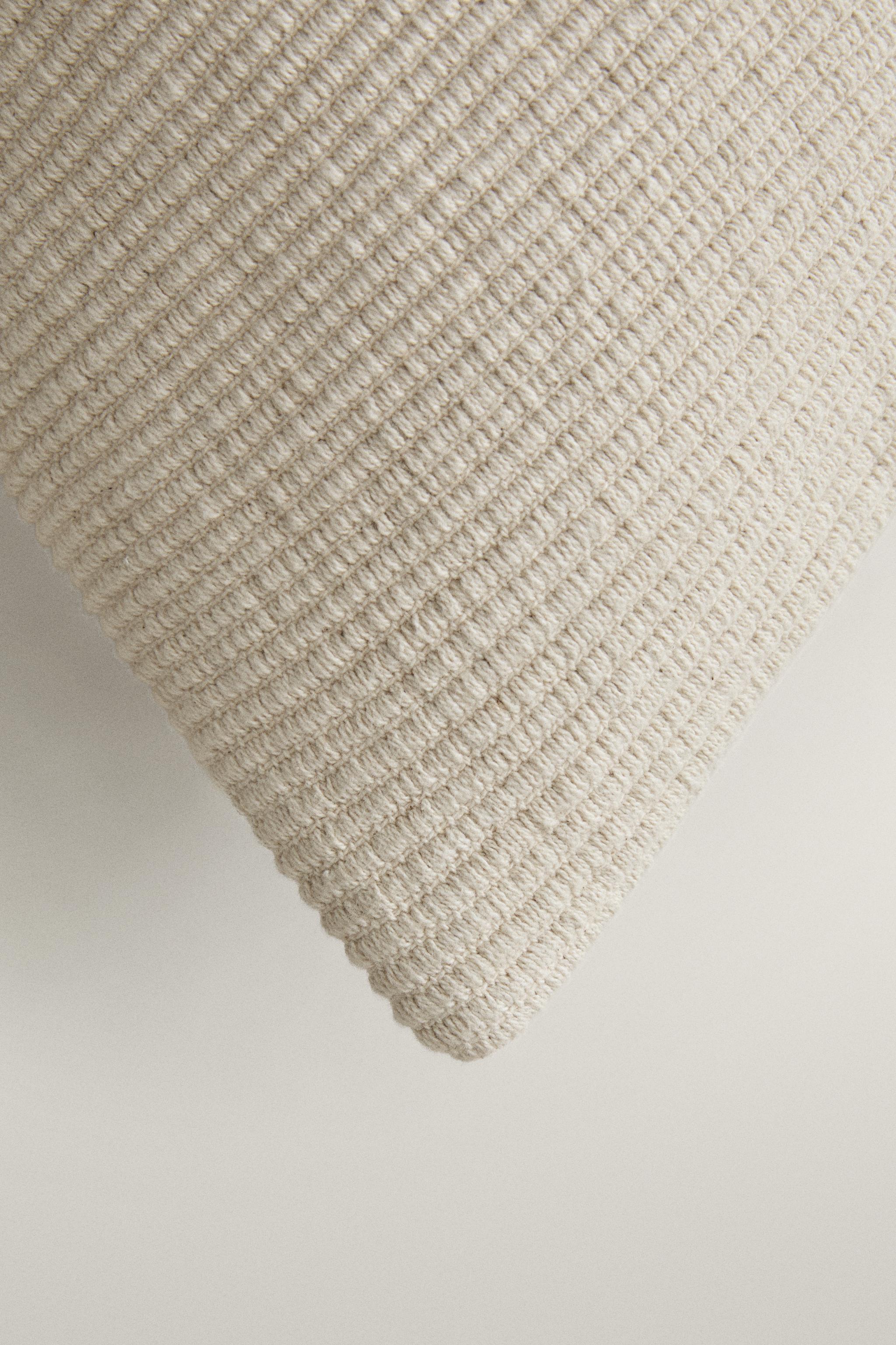 DOUBLE LINE THROW PILLOW COVER — Blue