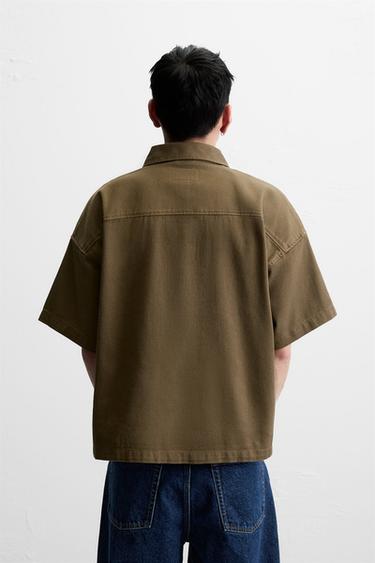 ZIP-UP POLO SHIRT - Brown by Zara - Image 2