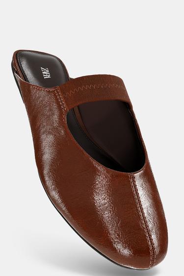 SLINGBACK BALLET FLATS - Brown by Zara - Image 0