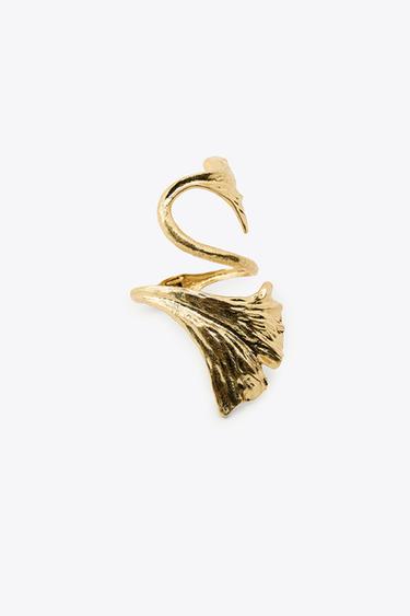 BRACELET MÉTALLIQUE FEUILLE - Doré de Zara - Image 2