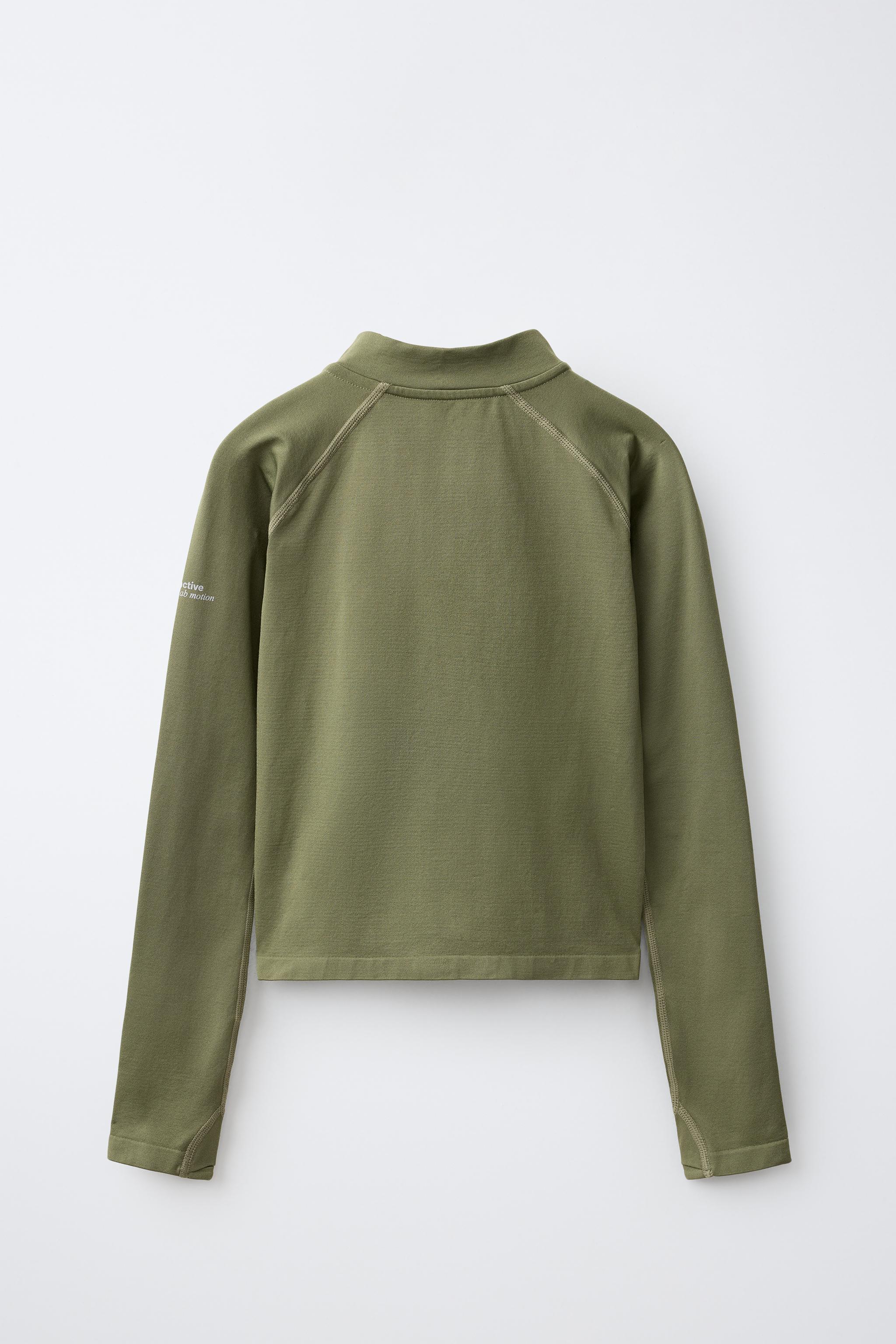 SEAMLESS SPORTY ZIP SWEATSHIRT