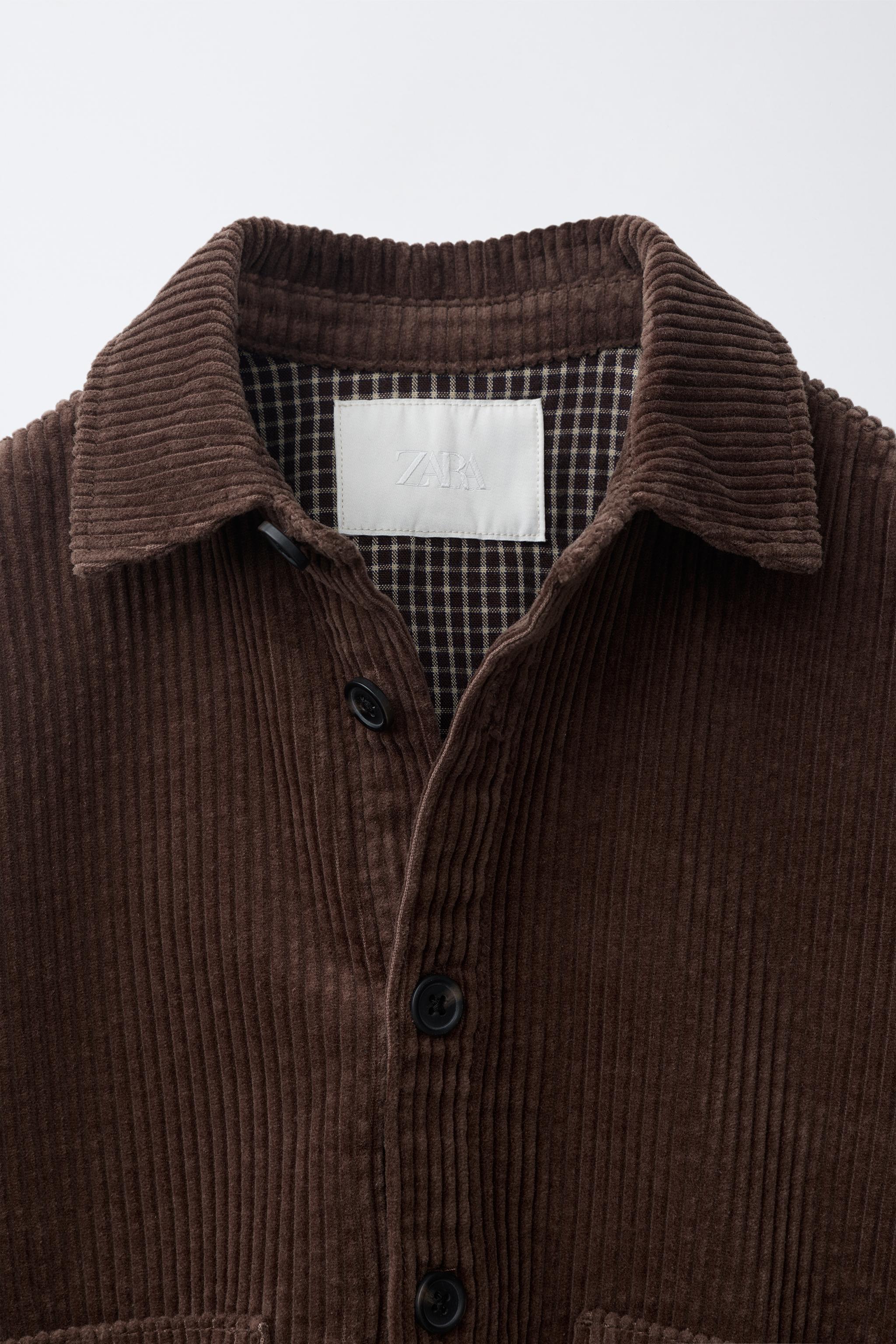 CHEMISE EN VELOURS CÔTELÉ