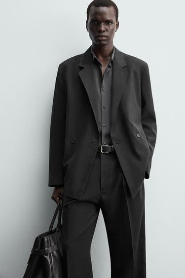 FLUID SUIT BLAZER - Black by Zara - Image 4
