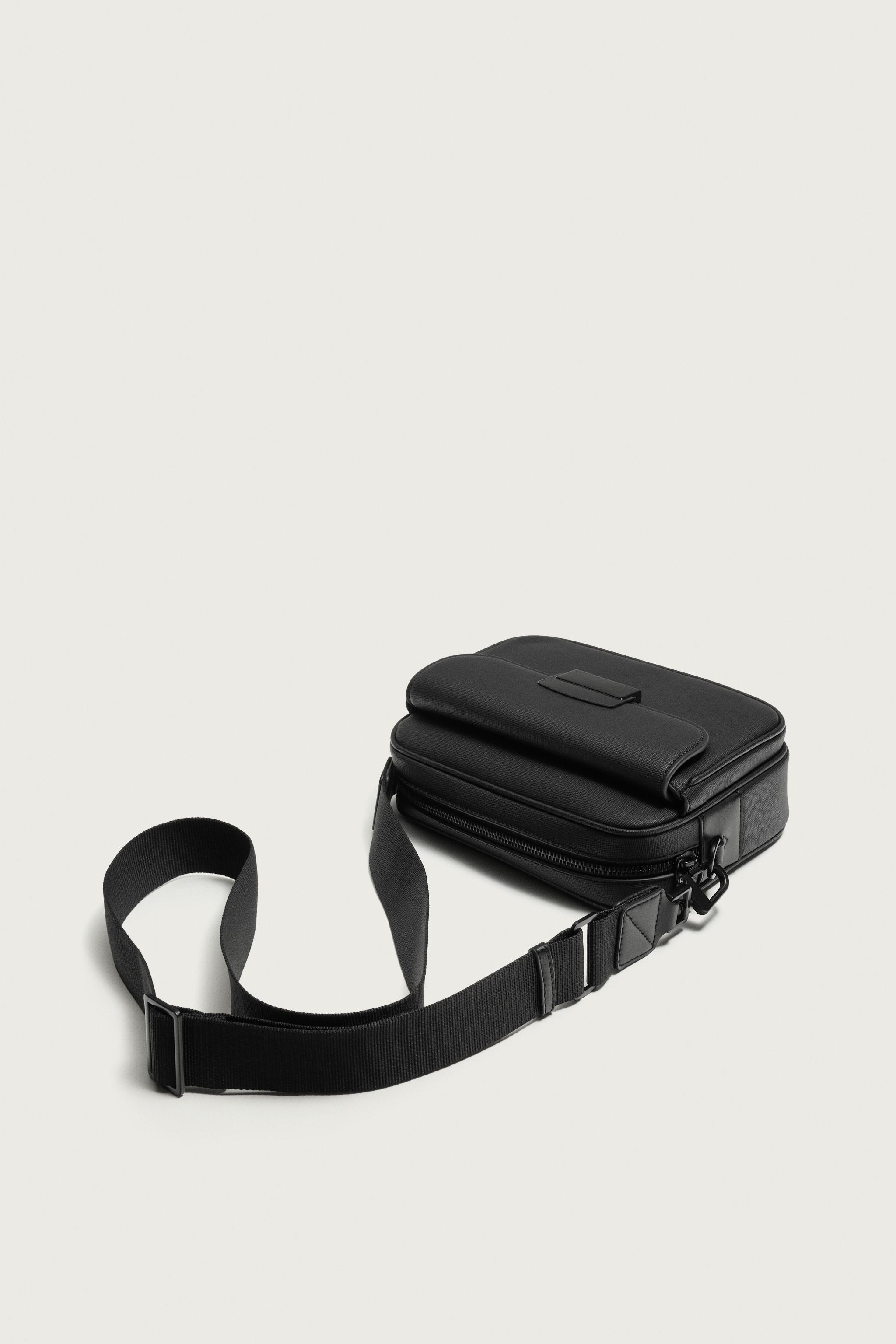 TEXTURED CROSSBODY BAG — Black (alternate view)