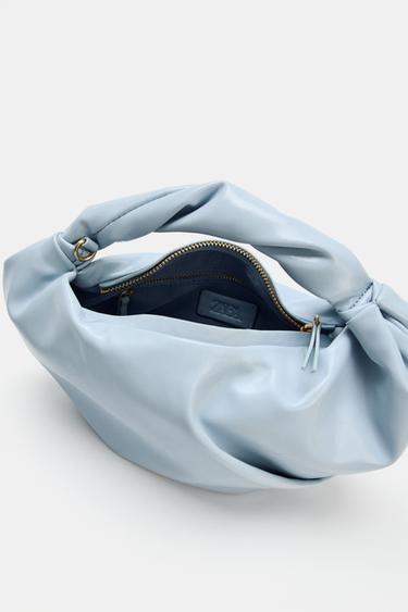 GATHERED CLUTCH BAG - Blue by Zara - Image 5