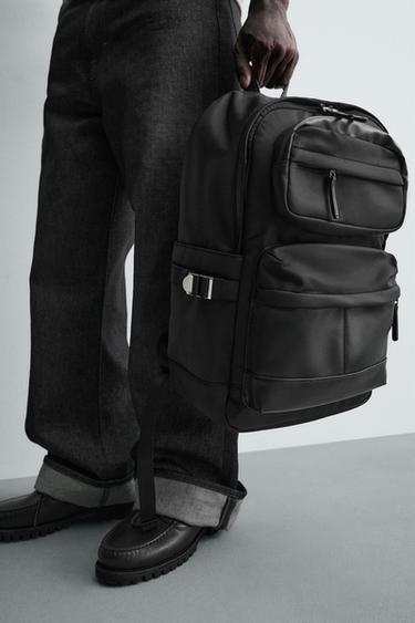 MOCHILA TÉCNICA MULTIBOLSILLOS - Negro de Zara - Imagen 0