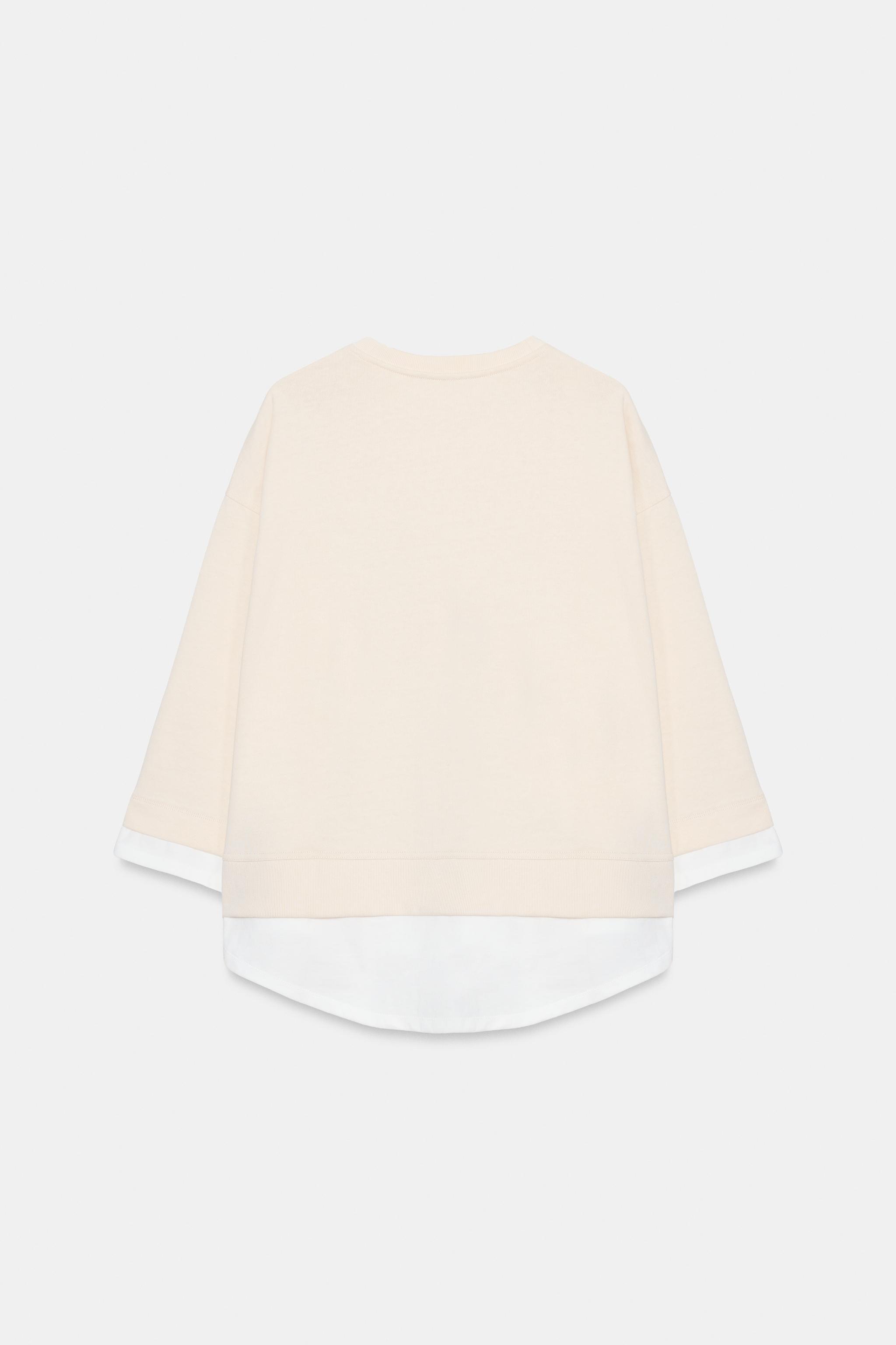 KONTRAST KOLLU SWEATSHIRT - Görsel 7