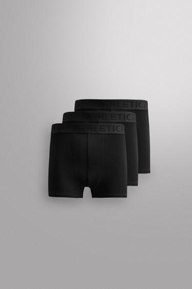 BOXER COMBINÉ PACK DE 3 - Noir de Zara