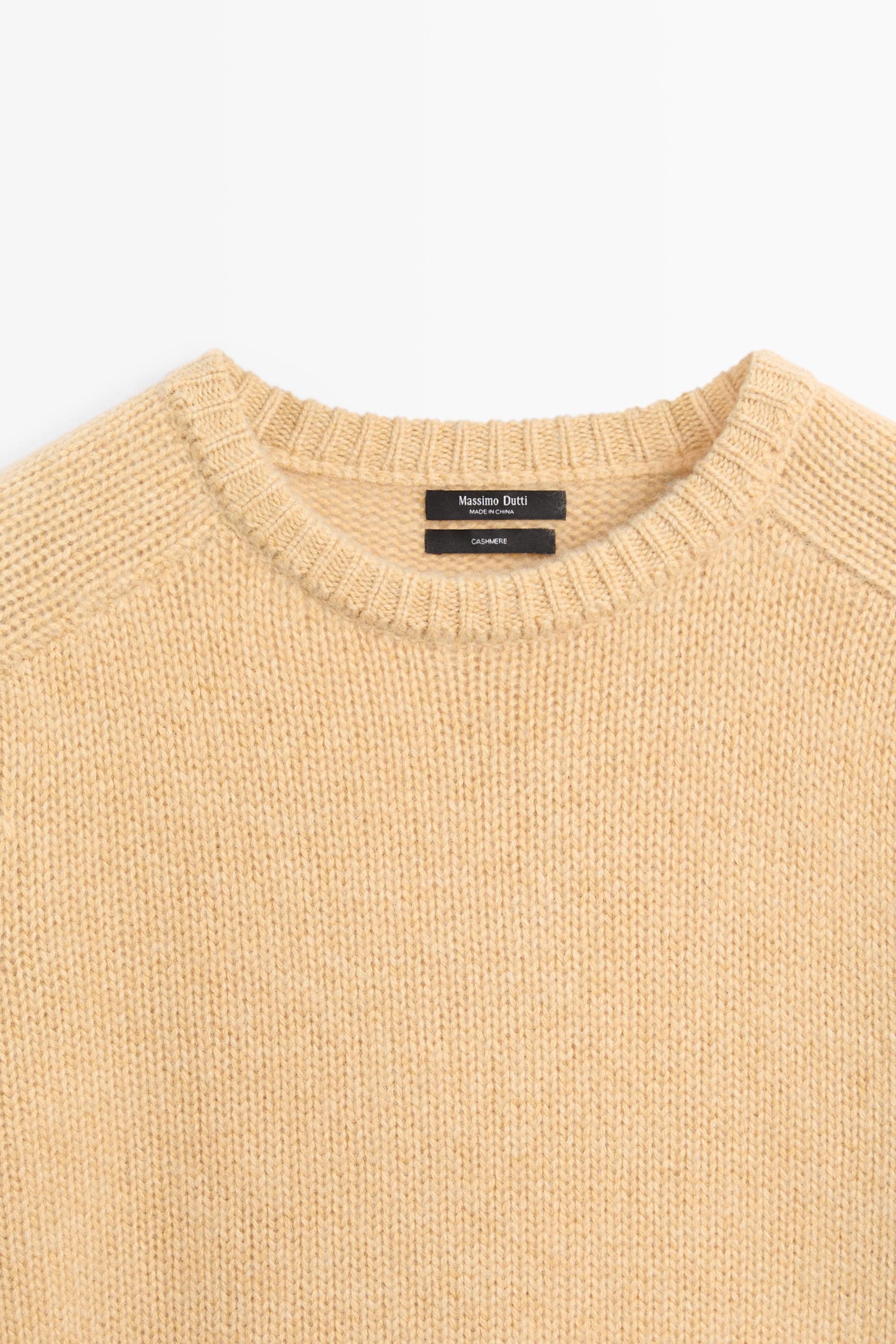 Pull en maille 100 % cachemire à col rond